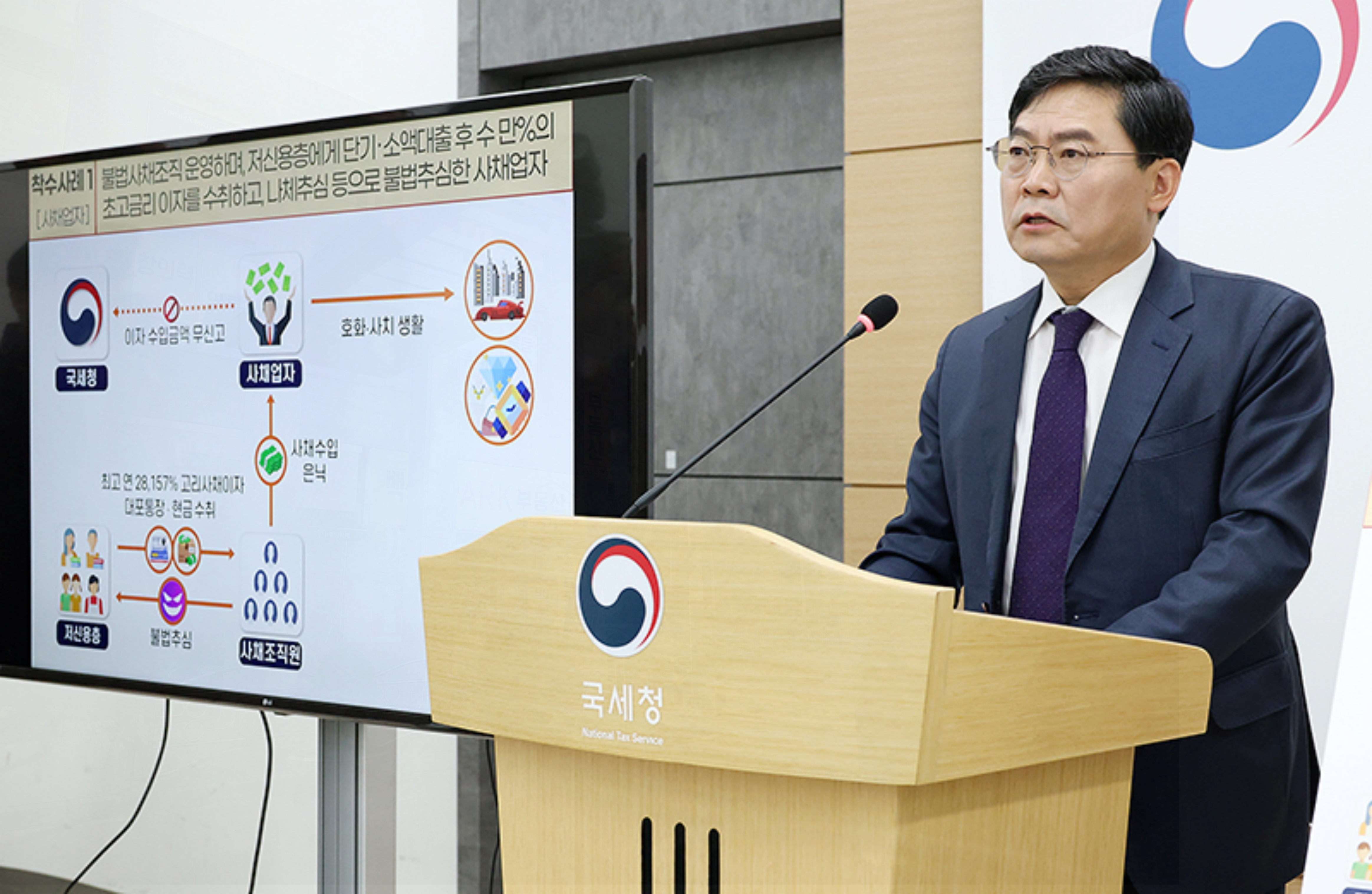  국세청 불법사금융 척결 공표 세무조사 착수