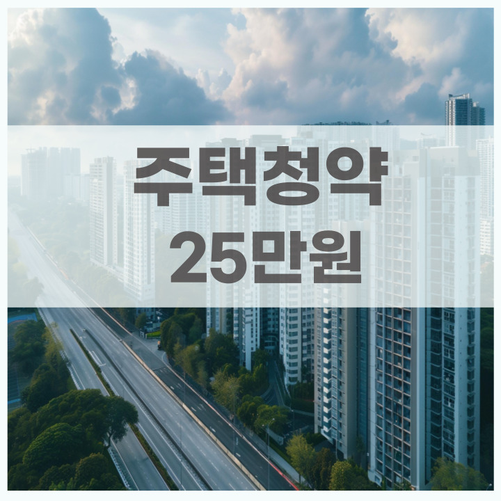 청약저축 25만원 관련 포스팅