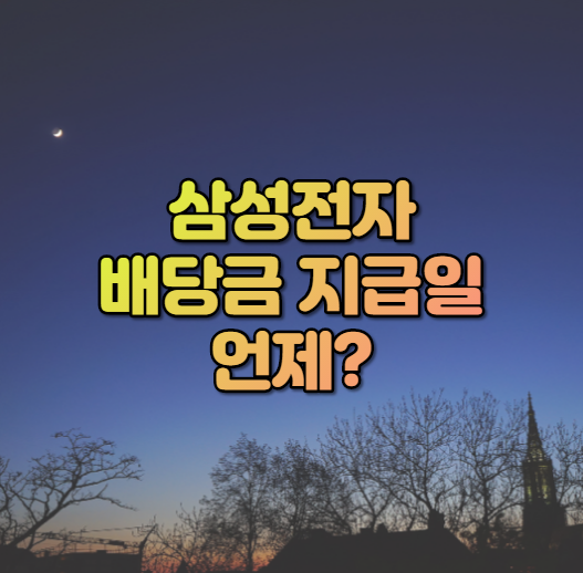  삼성전자 배당금 지급일 2021년 1분기 실적