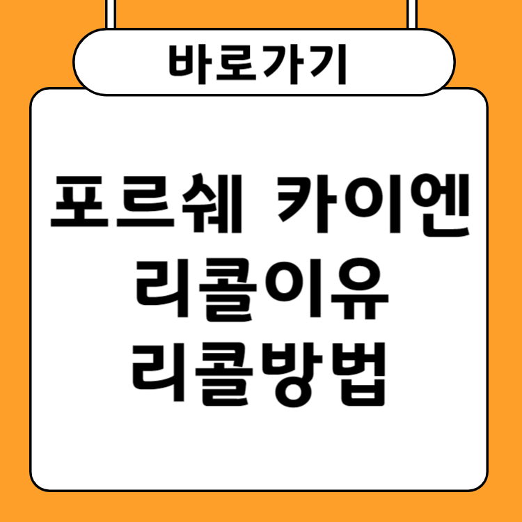 포르쉐 카이엔 등 8차종 운전자지원첨단조향장치 리콜사유 리콜방법 총 정리