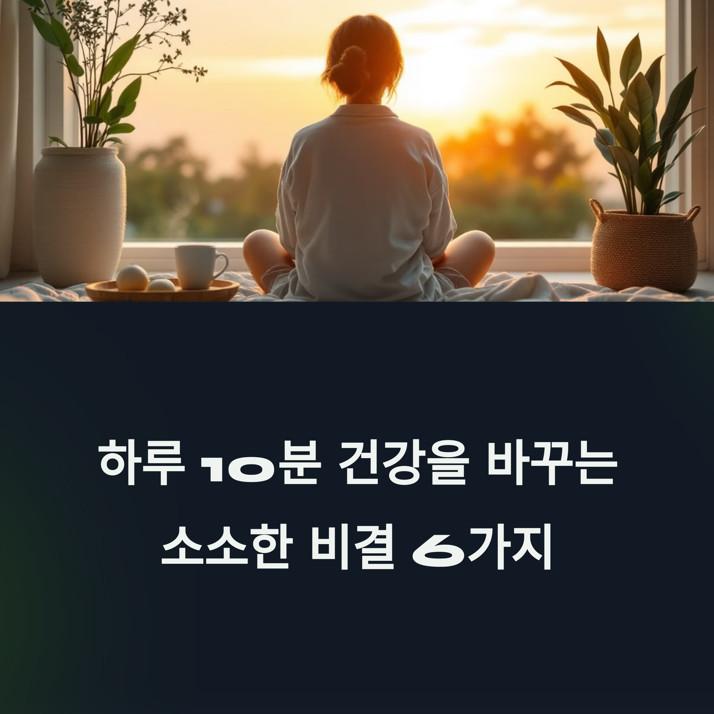 하루 10분, 건강을 바꾸는 소소한 비결 6가지