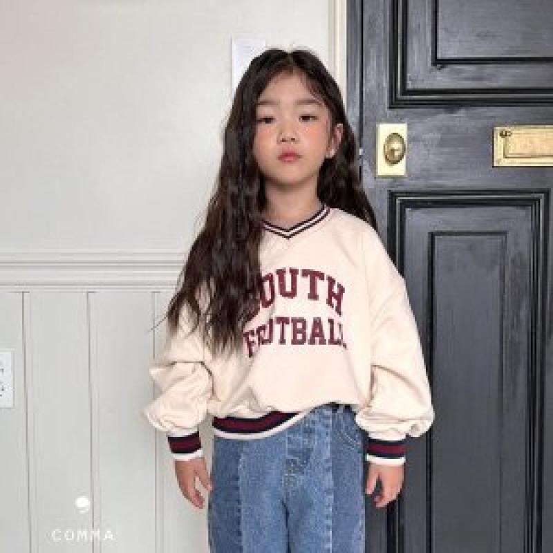 COMMA 콤마 브이넥맨투맨
