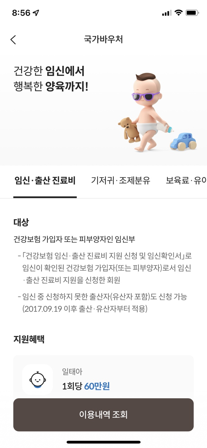 국가 지원금 카드 [임신일기] 2022 임신출산지원금 10