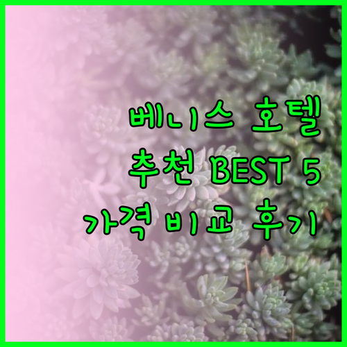 베니스 호텔 예약 고민 끝 베스트 5