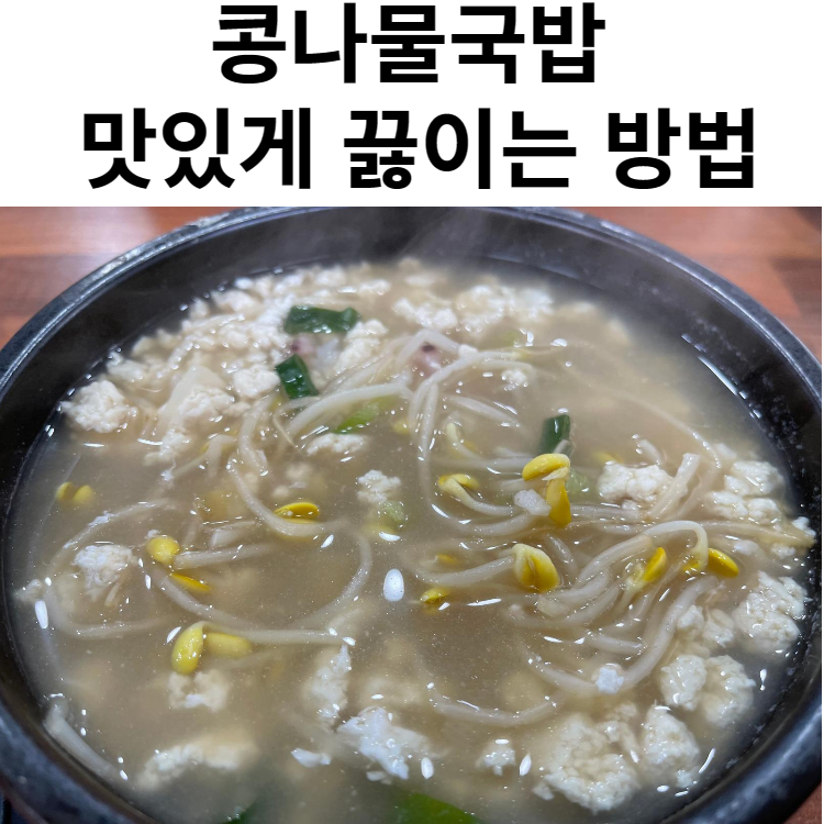  콩나물 효능 콩나물국밥 맛있게 끓이는 법
