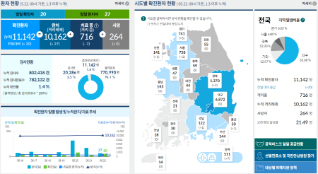 코로나 확진자 자료