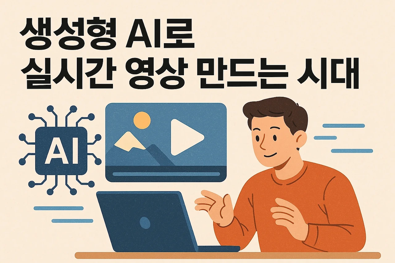 생성형 AI로 실시간 영상 만드는 관련 이미지
