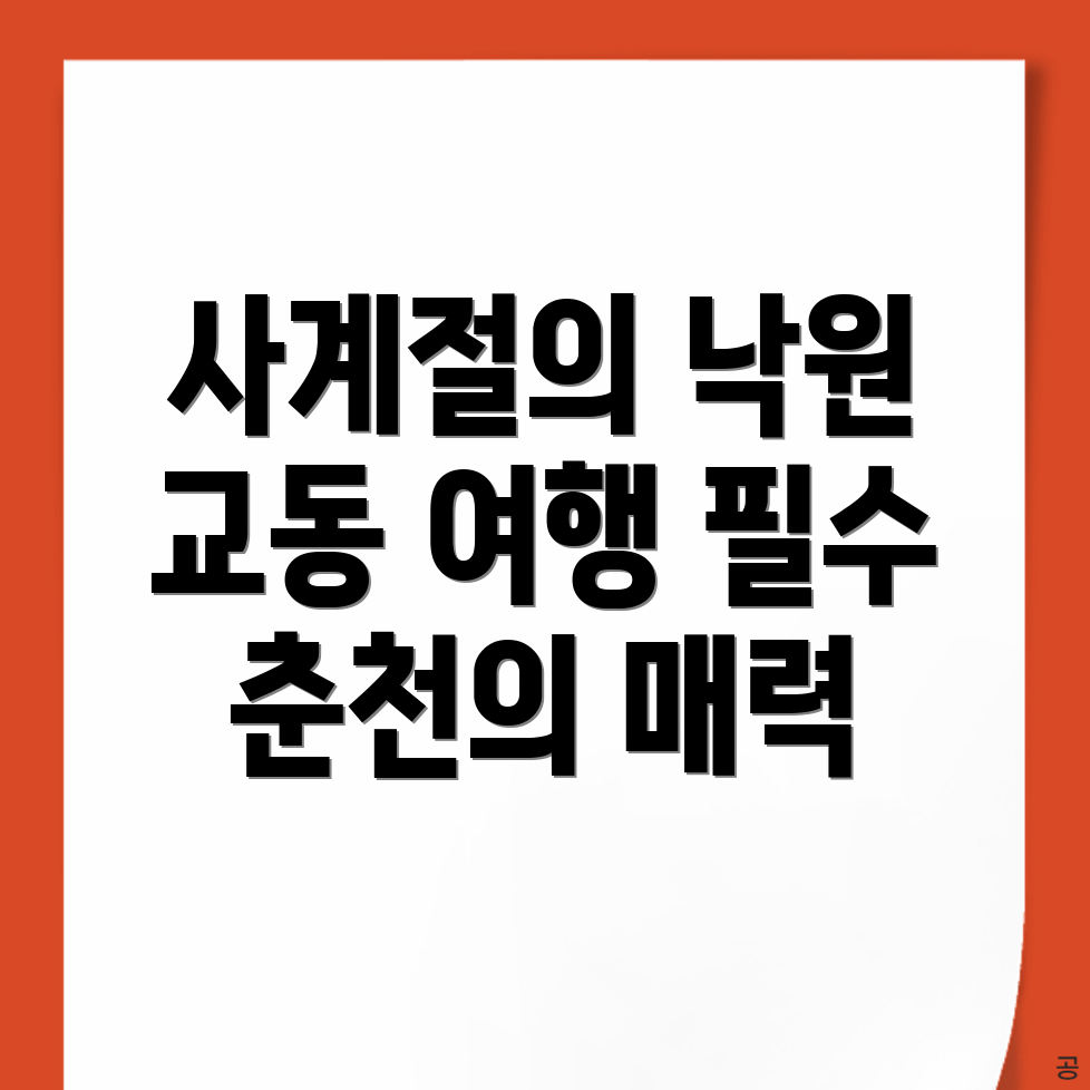 춘천시 교동 여행