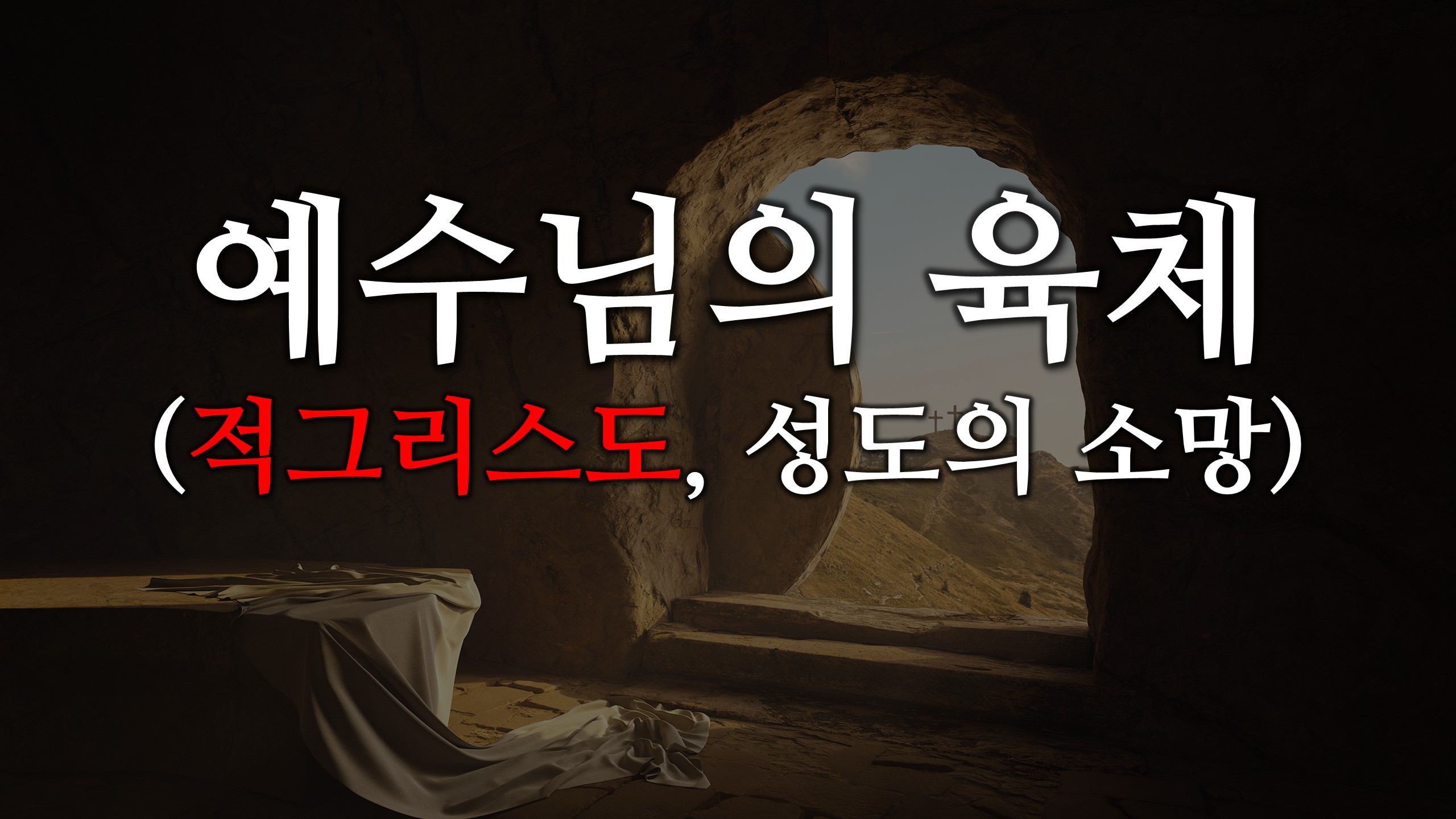  예수님의 육체 (적그리스도, 성도의 소망) 회관 신천지 jms 안상홍