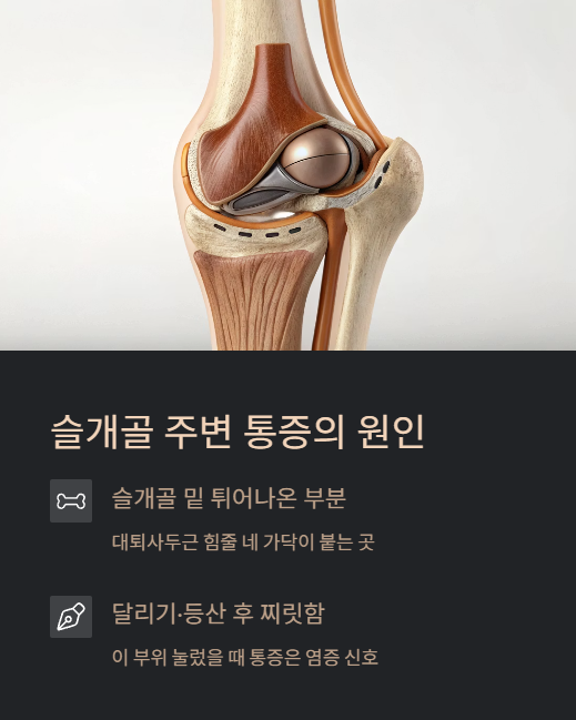 슬개골 주변 통증의 원인