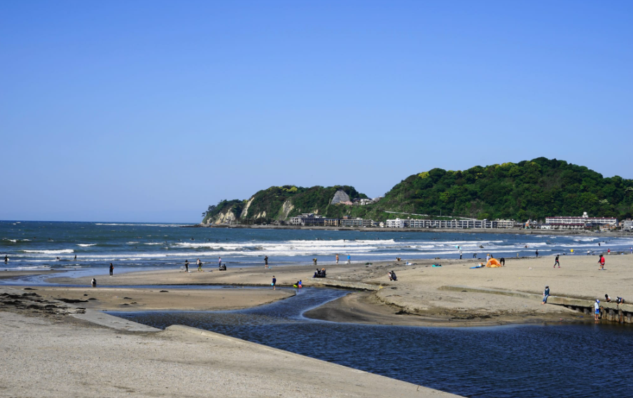 유이가하마 해변 전경
