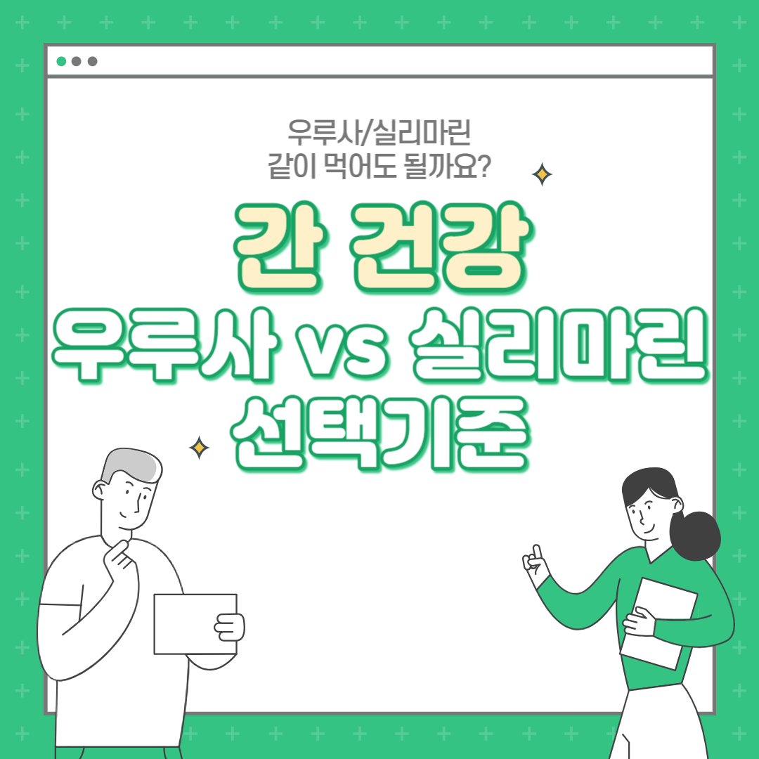  우루사 실리마린 선택 기준은? 같이 먹어도 될까요?