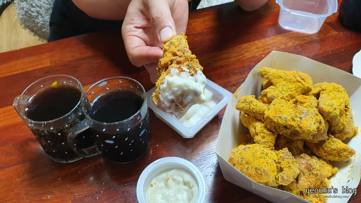  카카오톡 선물로 받은 BHC 뿌링클 구매 후기
