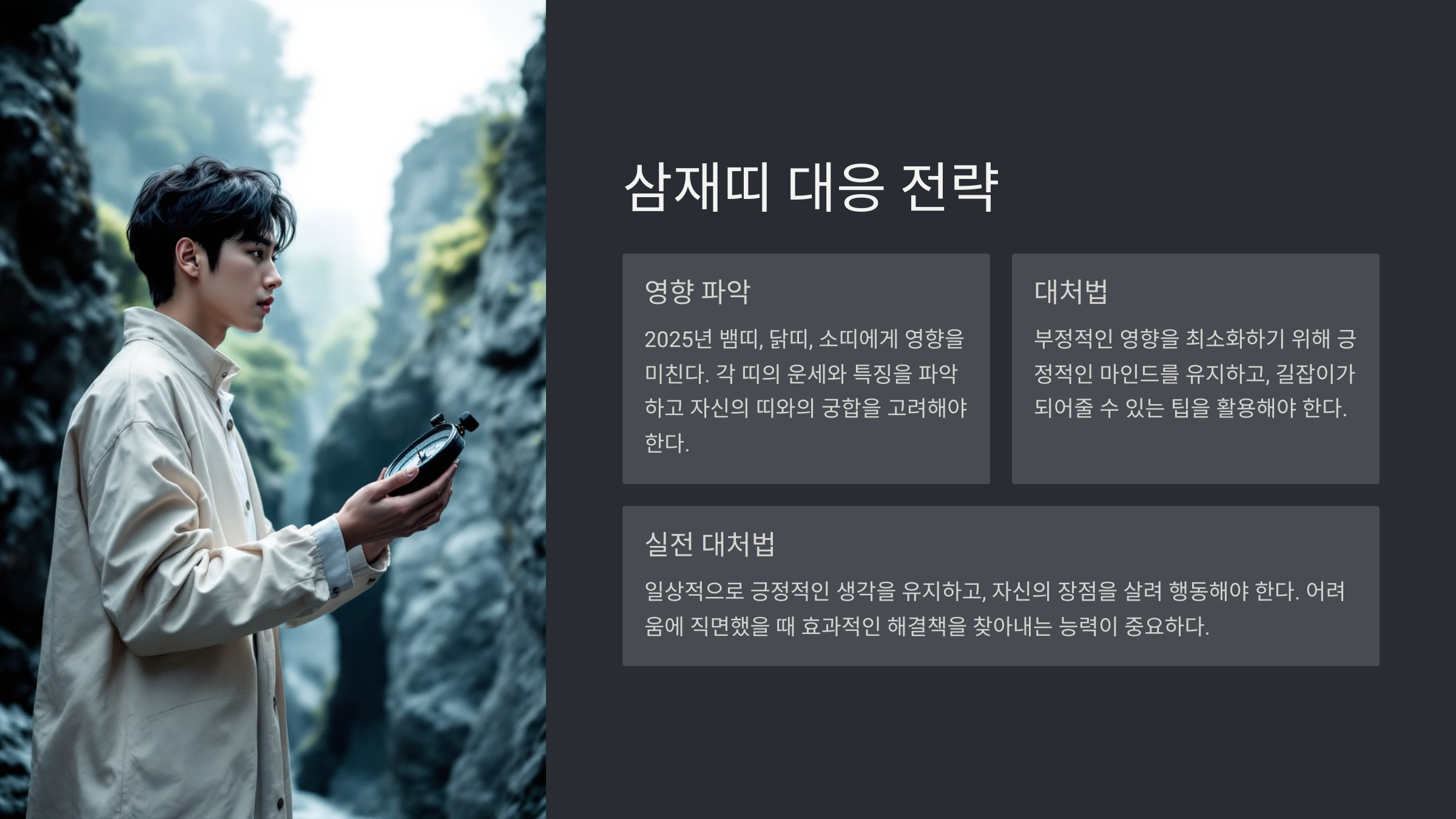 삼재띠의 영향과 대응 전략