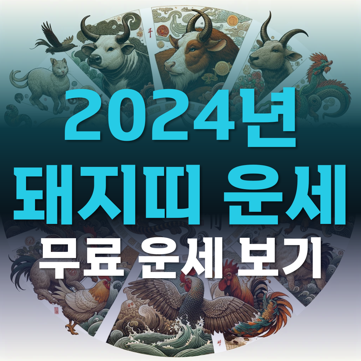 2024년 돼지띠 운세 건강운, 재물운, 직장운, 사업운 무료 운세