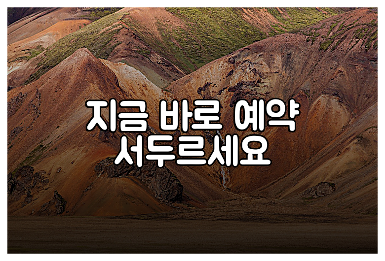 지금 바로 예약 서두르세요