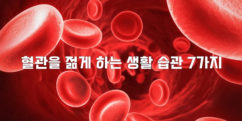 혈관을 젊게 하는 생활 습관 7가지