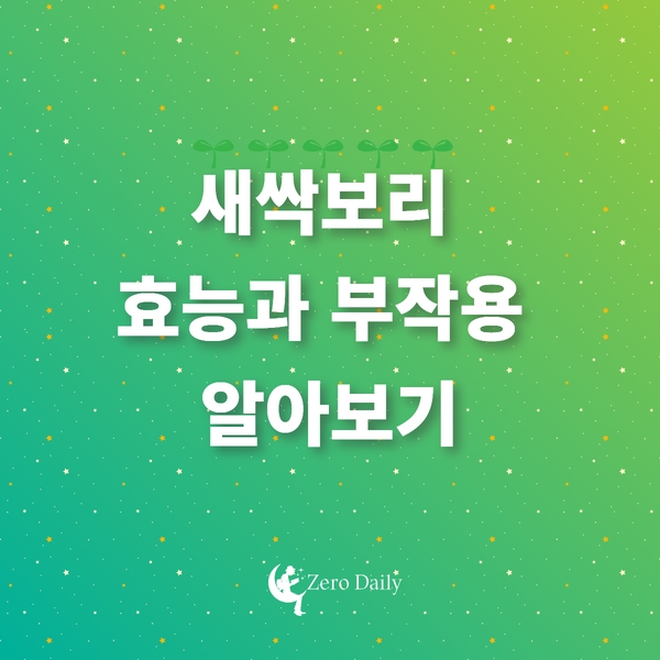 새싹보리 효능과 부작용 알아보기