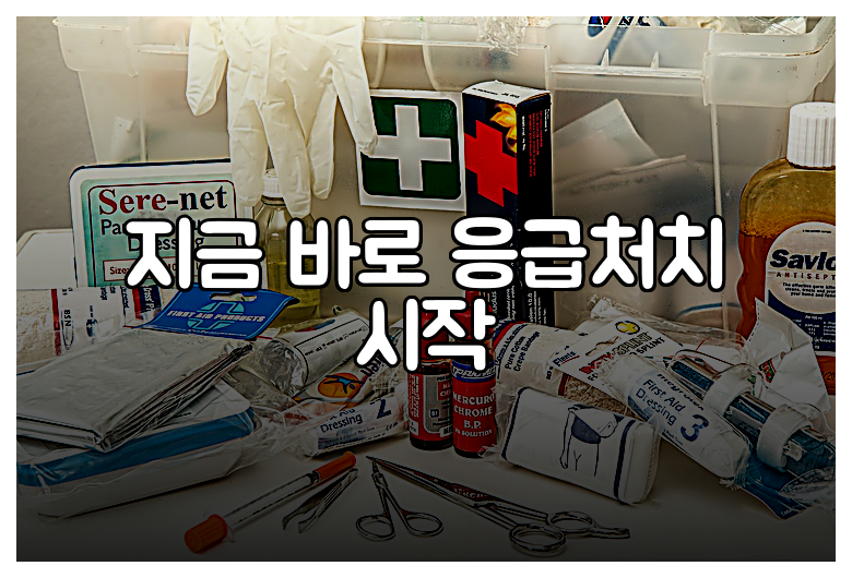 지금 바로 응급처치 시작
