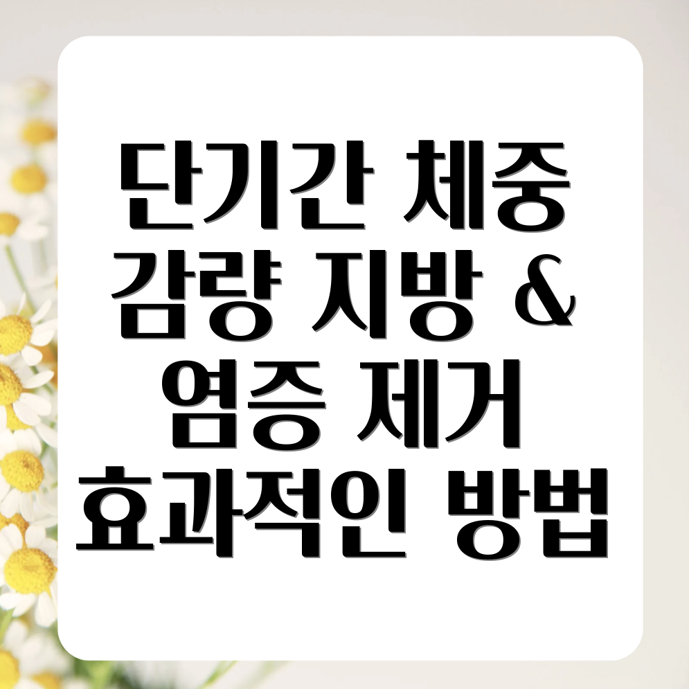 단기간 체중 감량