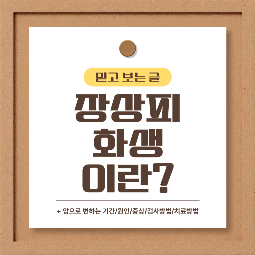  장상피화생 이란?
