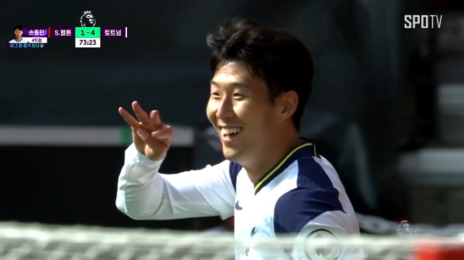  손흥민 사우샘프턴 경기 4골 폭발, 평점 10점 만점 EPL 리그 첫 포트트릭