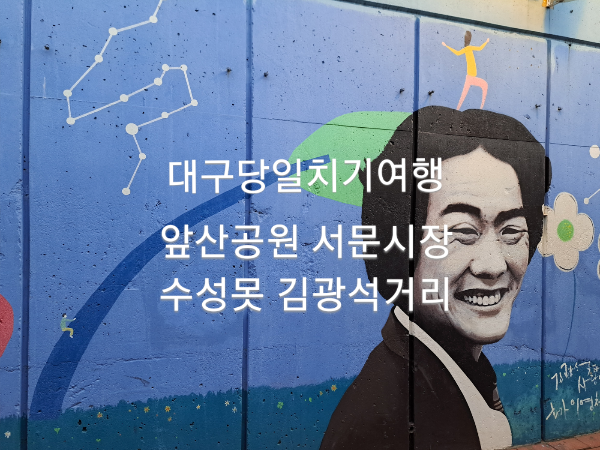  대구 당일치기 여행/앞산공원 서문시장 수성못 김광석거리