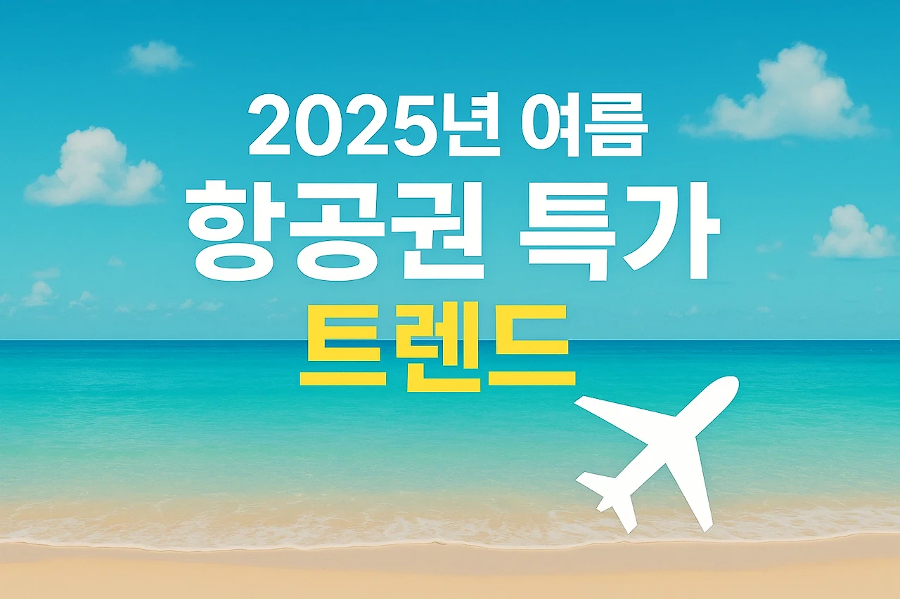 2025 여름 항공권 특가 완벽 가이드
