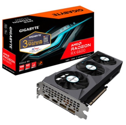 GIGABYTE 라데온 RX 6600 EAGLE D6 8GB 피씨디렉트