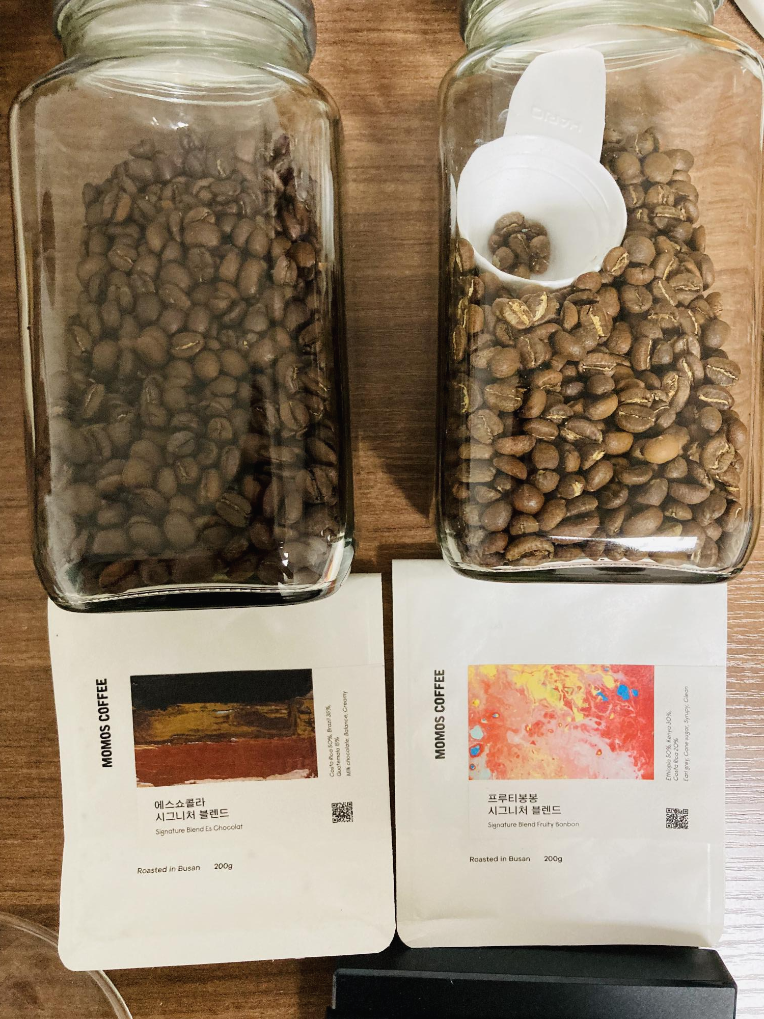  [원두 리뷰] 모모스커피(MOMOS COFFEE) - 에스쇼콜라, 프루티봉봉