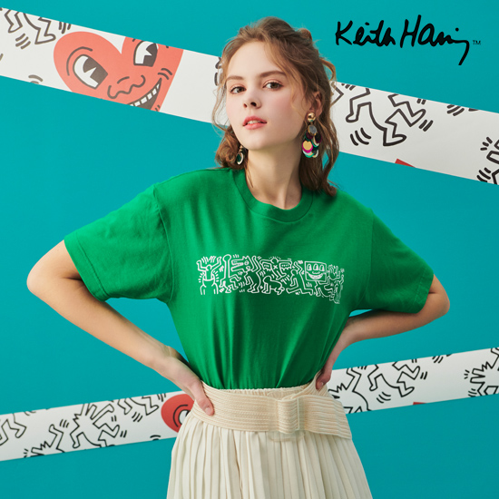 키스해링 SUMMER 아이코닉 티셔츠 4종