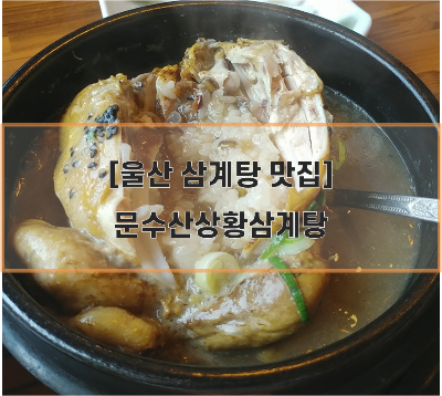  [울산 옥동 대공원 삼계탕 맛집] 문수산상황삼계탕 후기 ㅣ여름 몸보신 음식으로  추천!