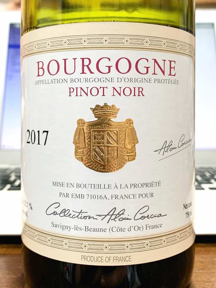 Alain Corcia Bourgogne Pinot Noir 2017