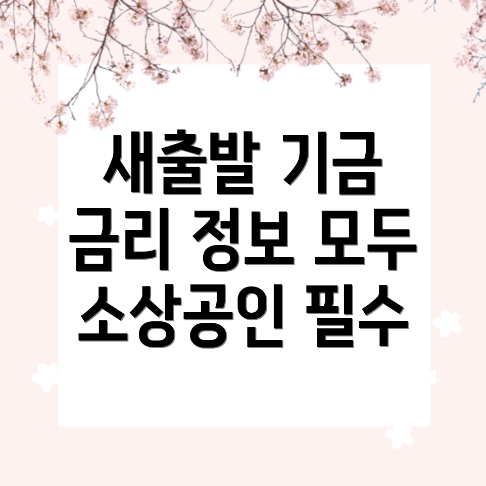 소상공인 새출발기금