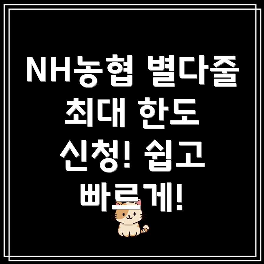 NH농협 별다줄카드 한도