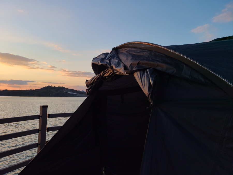 스노우 라인 새턴 쉘터 우리의 첫 텐트! 5