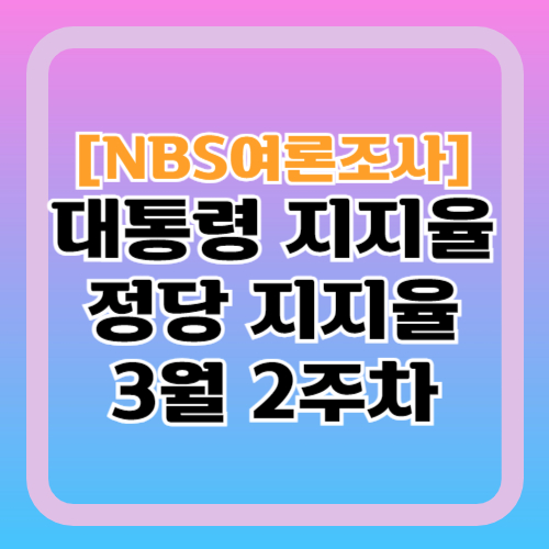 NBS여론조사-대통령-정당-지지율