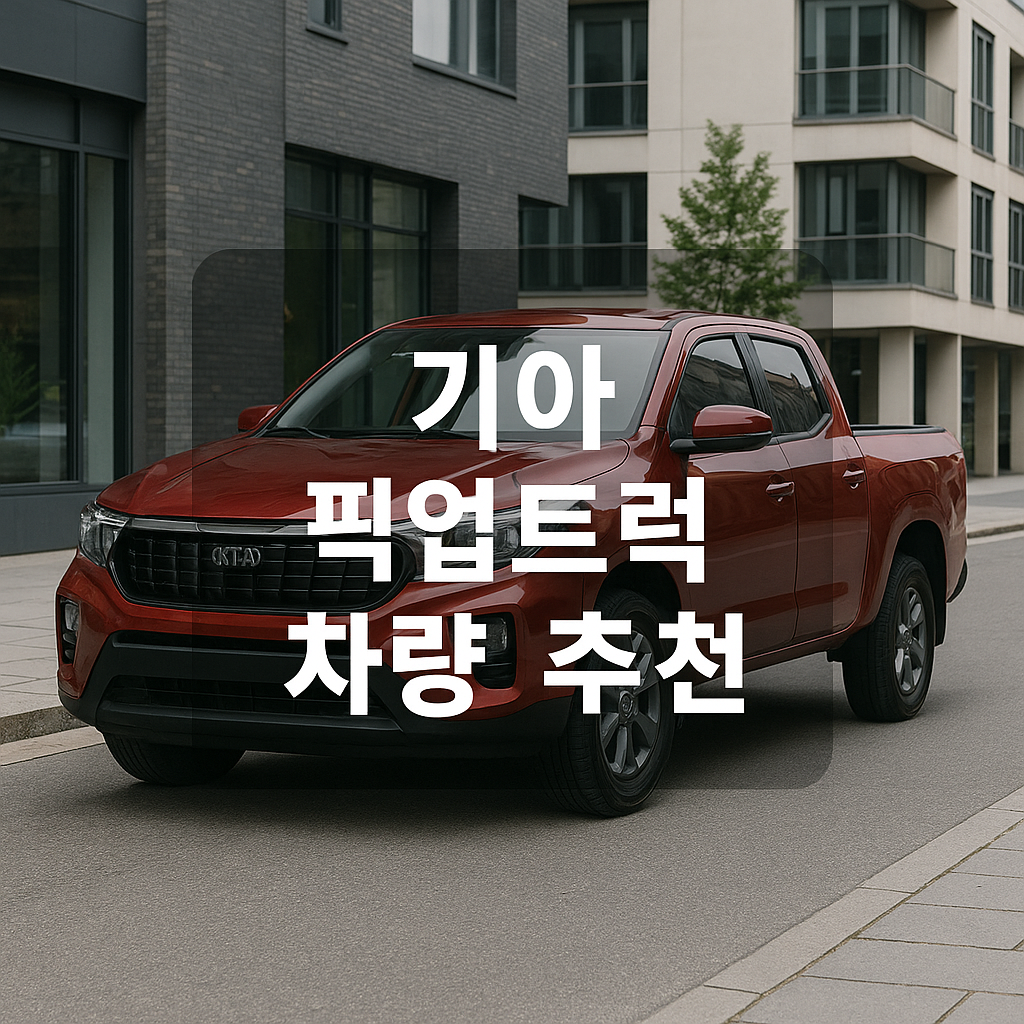 기아 픽업트럭 추천