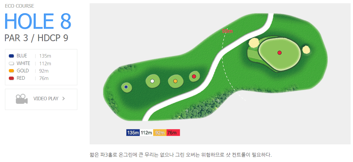 에코랜드 골프클럽 에코코스 8