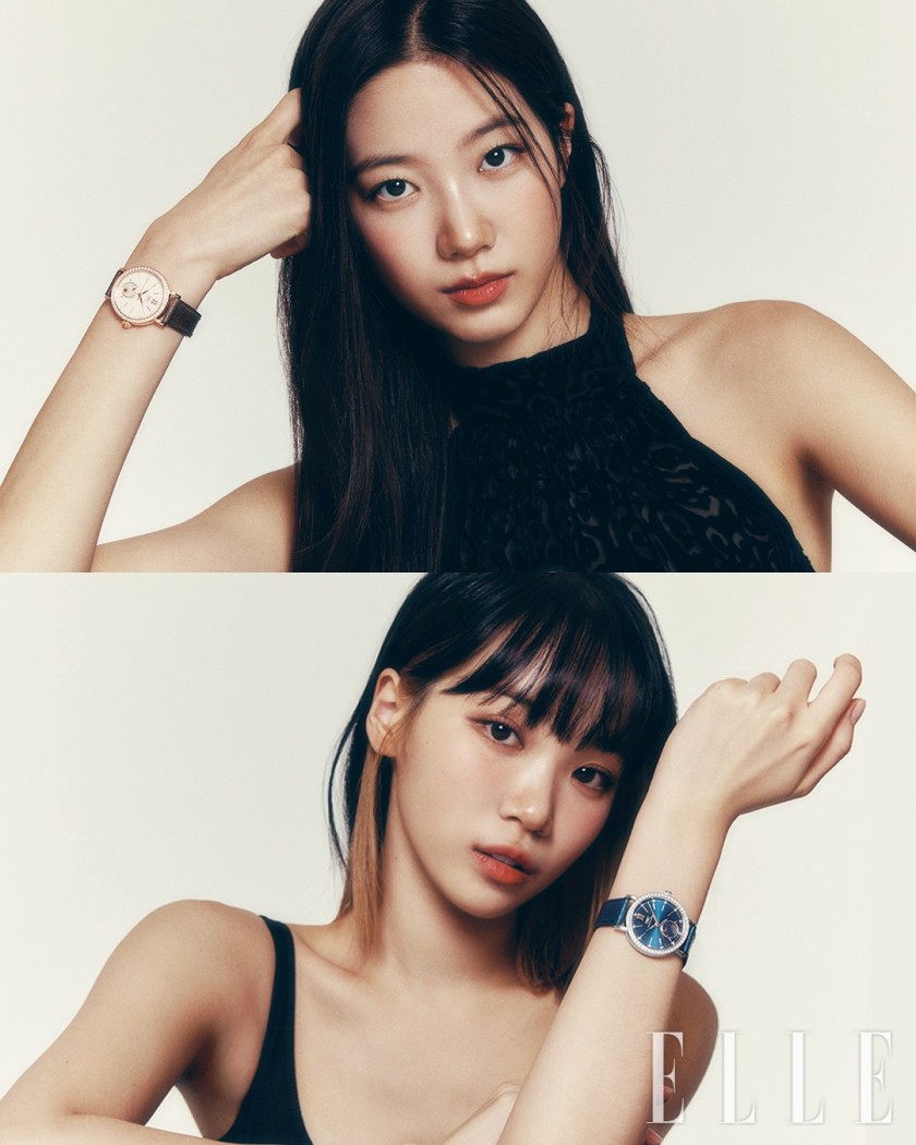  르세라핌 채원 카즈하 IWC 시계 화보