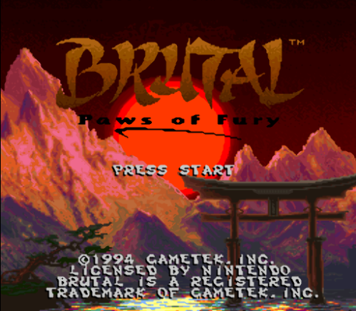  SNES ROMS - Brutal Paws of Fury (EUROPE / 유럽판 롬파일 다운로드)