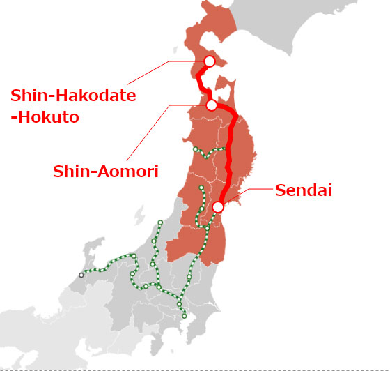 JR-도호쿠-미나미홋카이도-패스의-사용범위를-표시한-지도