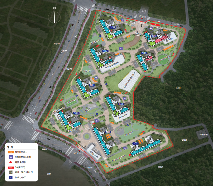 고양 지축 A-1블록 신혼희망타운 단지배치도
