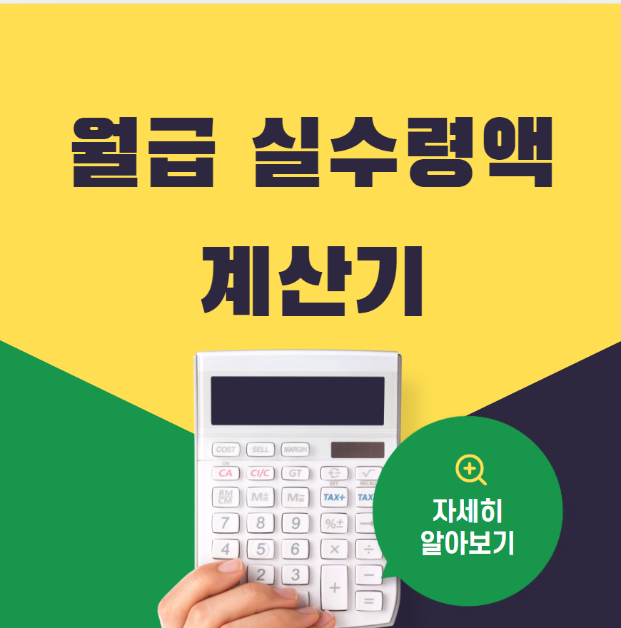  월급 실수령액 계산기 (연봉별 실수령액)