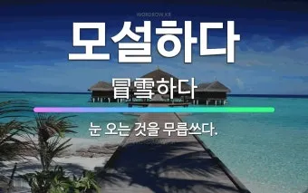 무릅쓰다 무릎쓰다 맞춤법 맞는 표현_12