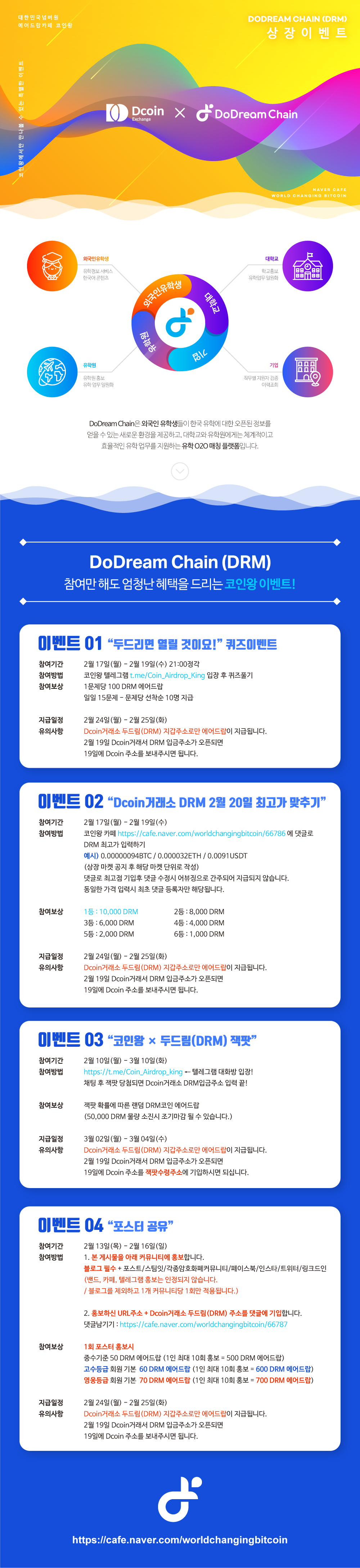 상세페이지 디자인 : 디코인 상장코인(DRM) 2