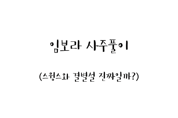  임보라 사주풀이 (스윙스와 결별설 진짜일까?)