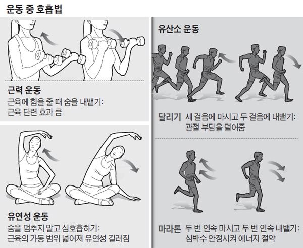 운동 중 호흡법