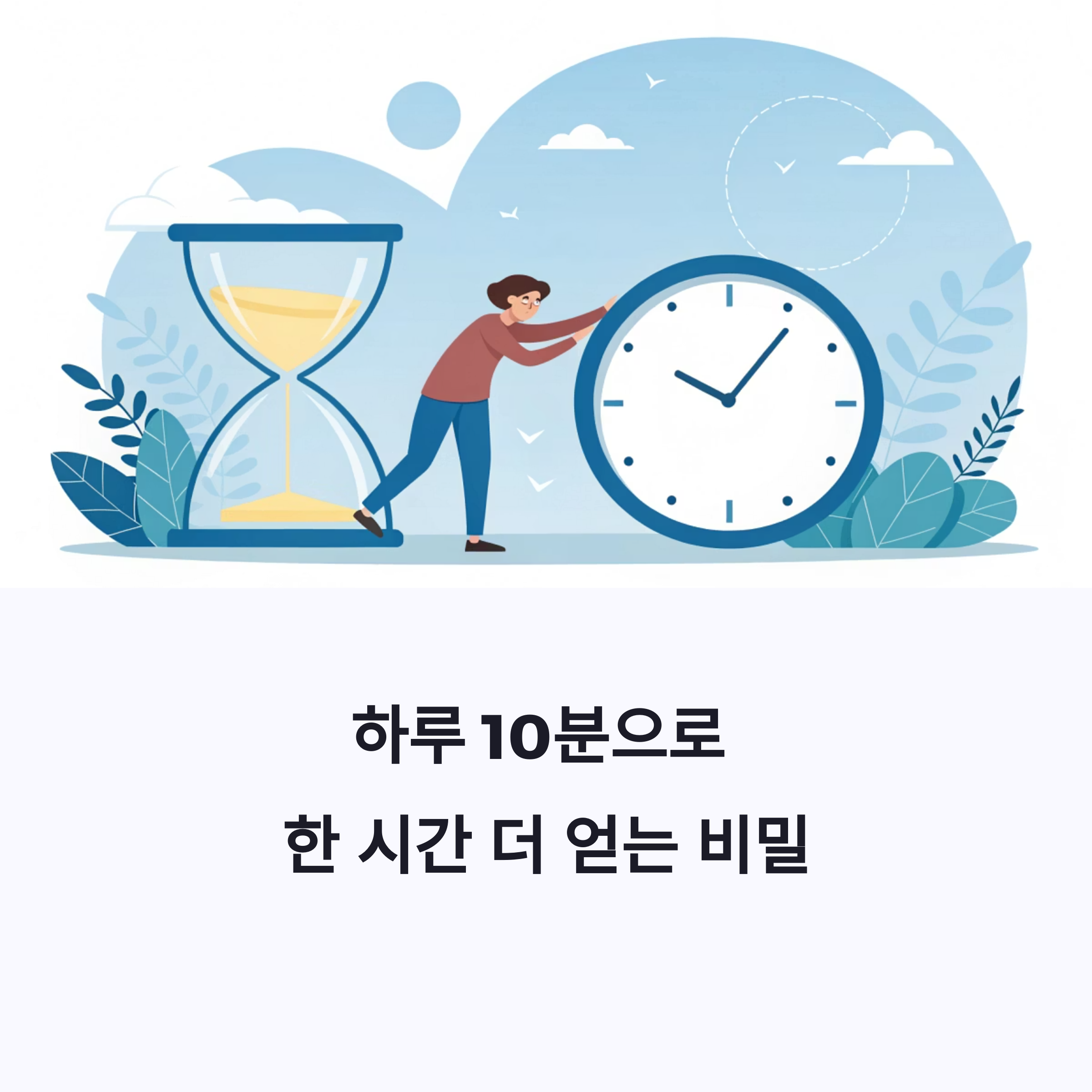 하루 10분으로 한 시간 더 얻는 비밀