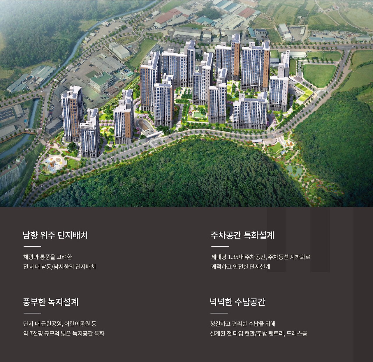 용인 둔전역 에피트 아파트 단지 배치도